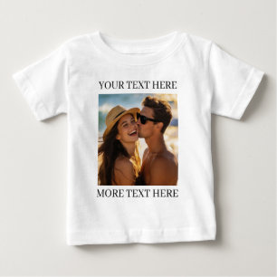 Photo and Text Baby T-Shirt