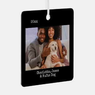 Photo and Text Custom Personalised Metal Tree Decoration