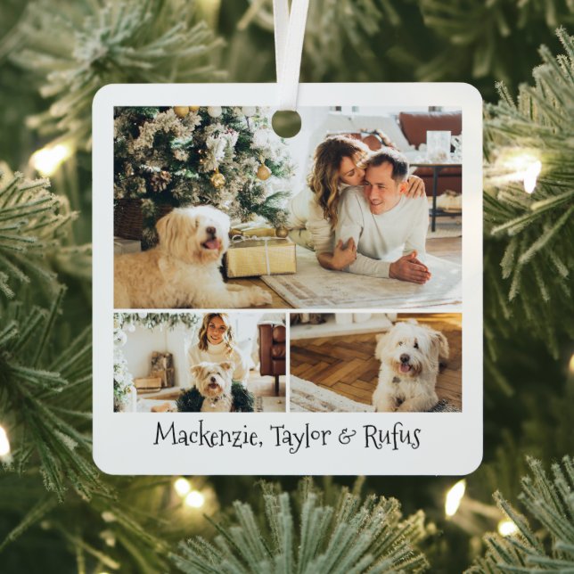 Photo and Text Custom Personalised Metal Tree Decoration (Insitu)