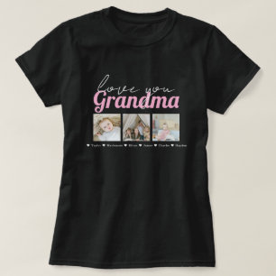 Photo and Text Grandma Custom Personalised T-Shirt