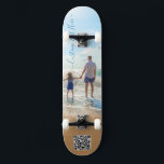 Photo and Text Skateboard Your Summer Design<br><div class="desc">Custom Photo and Text - Unique Your Own Design -  Personalised Family / Friends or Personal Gift - Add Your Text and Photo - Resize and move elements with customisation tool !</div>