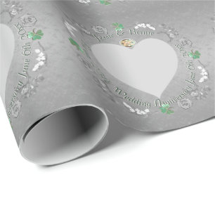 Photo Anniversary Fresia, Lily of the Valley  Wrapping Paper