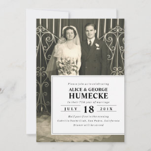 Photo anniversary invitation