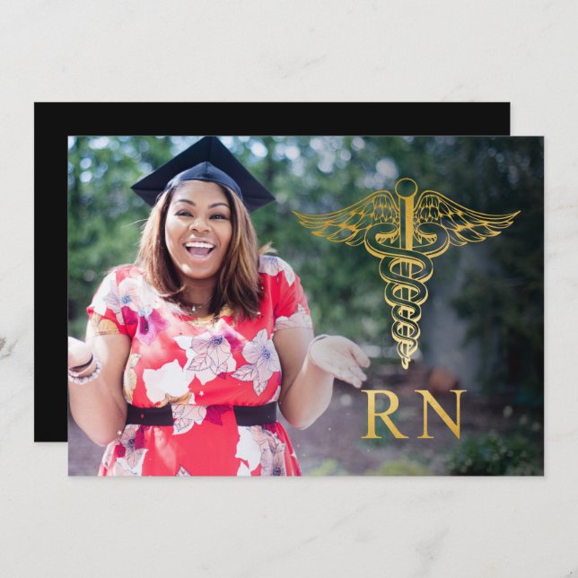 Photo Announcement RN BSN Graduation Party (Front/Back)