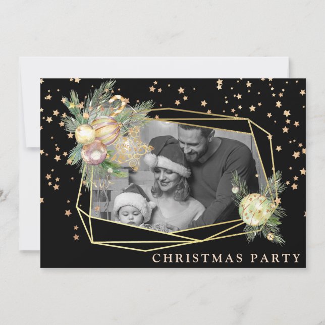 *~* Photo AP20 Family Corporate Christmas Party Invitation (Front)