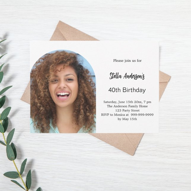 Photo arch birthday invitation (Creator Uploaded)