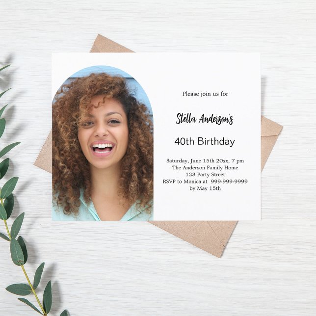 Photo arch birthday invitation (Creator Uploaded)