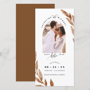 Photo Arch, Copper Wedding Save the Date Bookmark