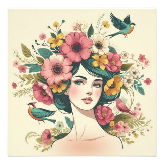 Photo Art Print Birds song in Summer