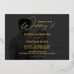 Photo B&W Modern Horizontal 4 Wedding Full Dark