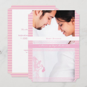 Photo Baby Girl Shower Invitations