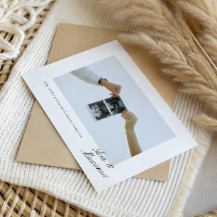 Photo Baby Pregnancy Announcement Invitation