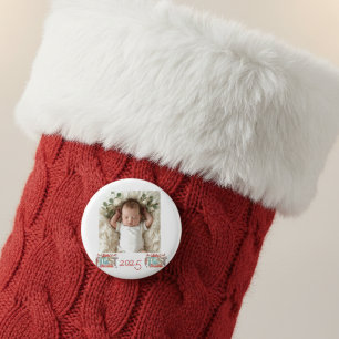 Photo Baby's First Christmas Holiday Personalise  Magnet