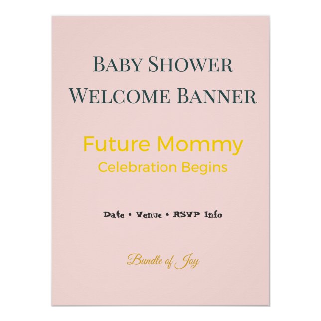 Photo Backdrop Family Gathering Keepsake | Elegant Poster (Front)