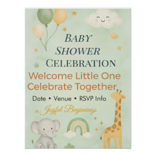 Photo Backdrop Family Gathering Keepsake   Elegant Poster