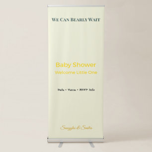Photo Backdrop Family Gathering Keepsake Elegant Retractable Banner