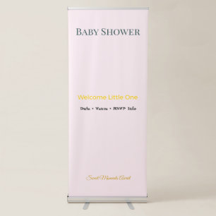 Photo Backdrop Family Gathering Keepsake Elegant Retractable Banner