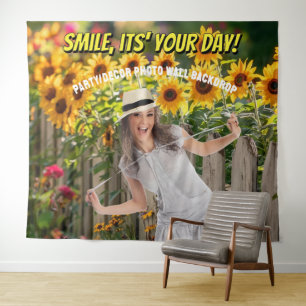 Photo - Backdrop Garden Sunflower Party Decor Tapestry