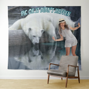Photo Backdrop Polar Bear Party Going Away Tapestry