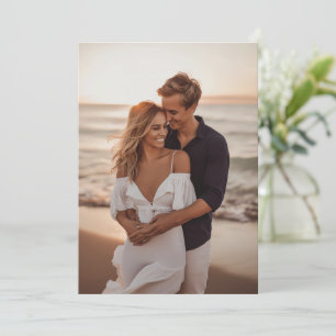 Photo Background Rehearsal Dinner Vellum  Invitation