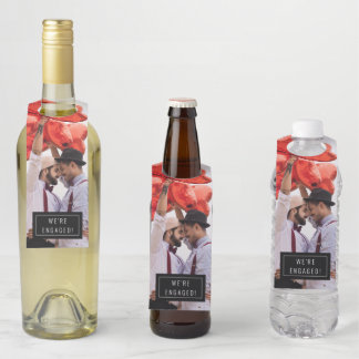 Photo Badge | Engagement | Bottle Hanger Tag