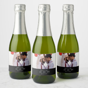 Photo Badge   Save The Date   Mini Bottle Label