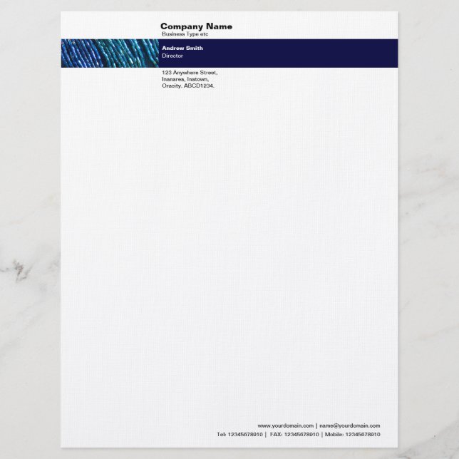 Photo Band - Bead Braids Personalized Letterhead (Front)