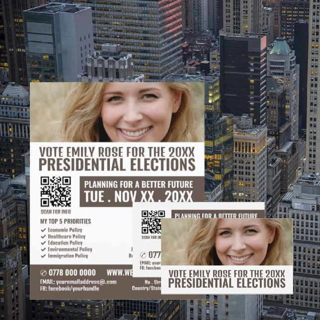 Photo Banner Political Campaigner Advertising Flyer (Creator Uploaded)