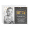 PHOTO BAPTISM gold glitter confetti chalkboard
