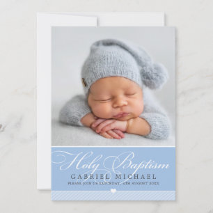 PHOTO BAPTISM INVITATION :: lovely type 5
