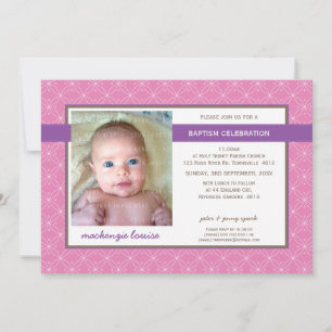 PHOTO BAPTISM INVITE :: glory 7L