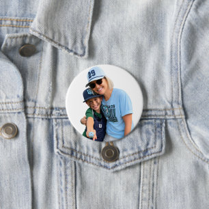 Photo Baseball Grandma 7.5 Cm Round Badge