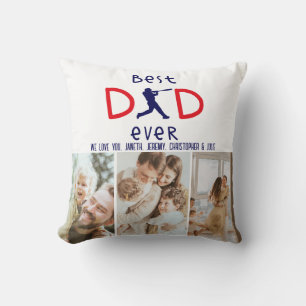 Photo Baseball Keepsake We Love You Fathers Day Cushion