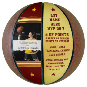 Photo Basketball. Senior Night Basketball Gifts