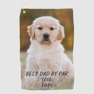 Photo Best Dad Personalised Golf Towel