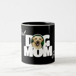 Photo Best Dog Mum Ever Two-Tone Coffee Mug
