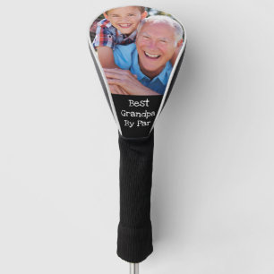 Photo Best Grandpa By Par Personalised Fun  Golf Head Cover