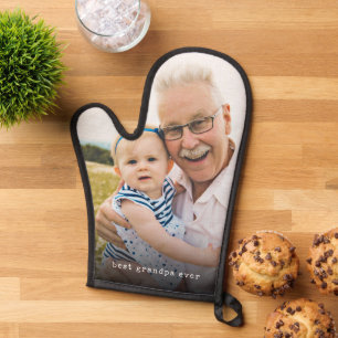Photo Best Grandpa Ever Simple    Oven Mitt