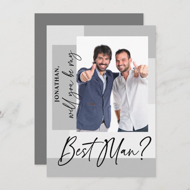 Photo Best Man Proposal (Front/Back)