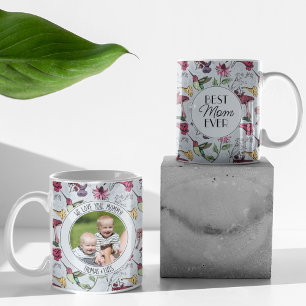 Photo Best Mum Ever Hummingbird & Exotic Flowers Coffee Mug