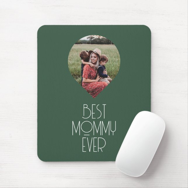 Photo Best Mummy Ever Modern Script Mouse Mat (With Mouse)