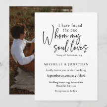 Photo Bible Verse Christian Modern Wedding