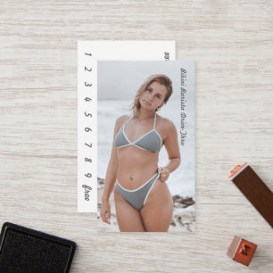 Photo Bikini Coffee Drive-Thru Loyalty Card