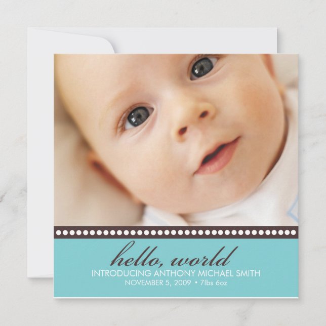 Photo Birth Announcement (Front)