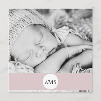 Photo birth announcement