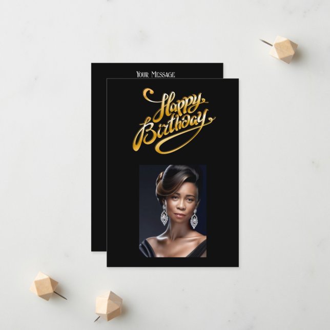 Photo Birthday card (Front/Back In Situ)