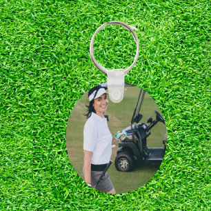 Photo Birthday Gift for an Amazing Golfer Key Ring