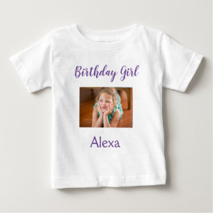 Photo Birthday Girl Baby T-Shirt