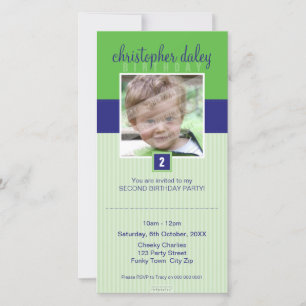 PHOTO BIRTHDAY INVITATIONS :: lovely square 1