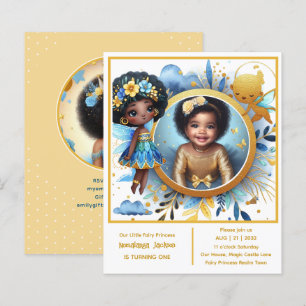 Photo Birthday Little Black Fairy African Princess